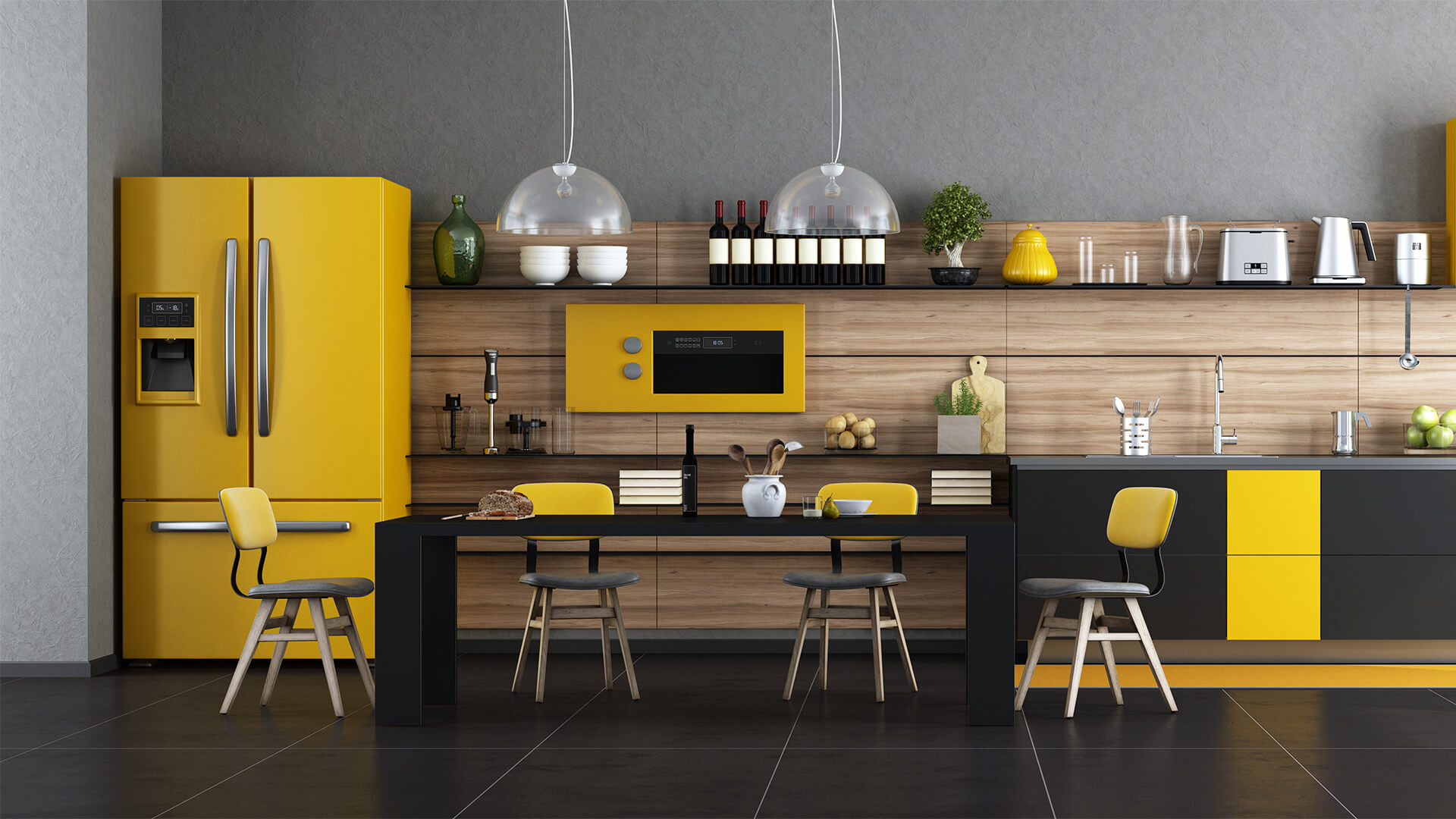 Elite Yellow Kitchen Appliances