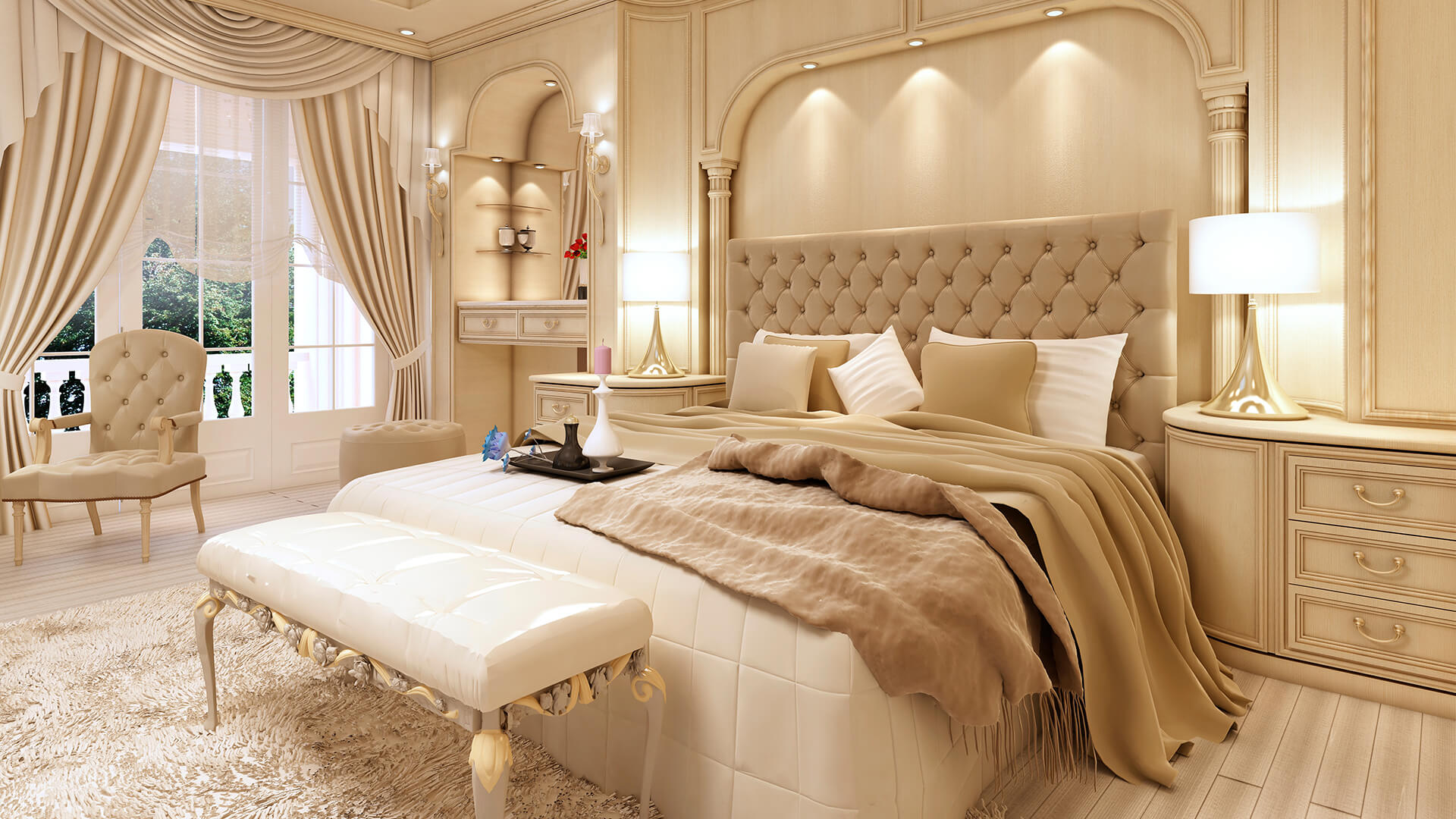 5 star hotel bedroom furniture set